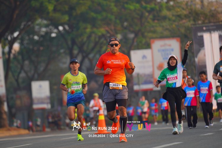 Race photo from BAF LIONS RUN 2024