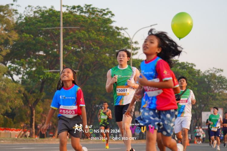 Race photo from BAF LIONS RUN 2024