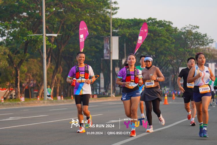 Race photo from BAF LIONS RUN 2024
