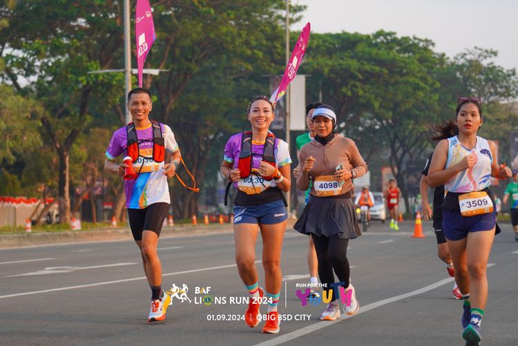 Race photo from BAF LIONS RUN 2024