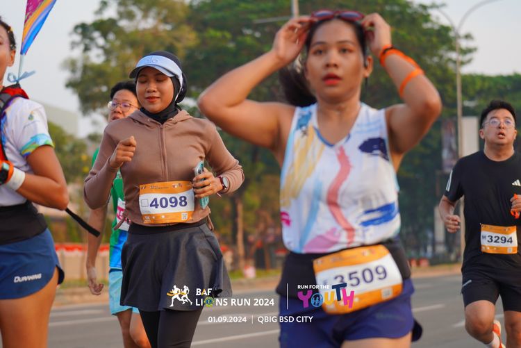 Race photo from BAF LIONS RUN 2024