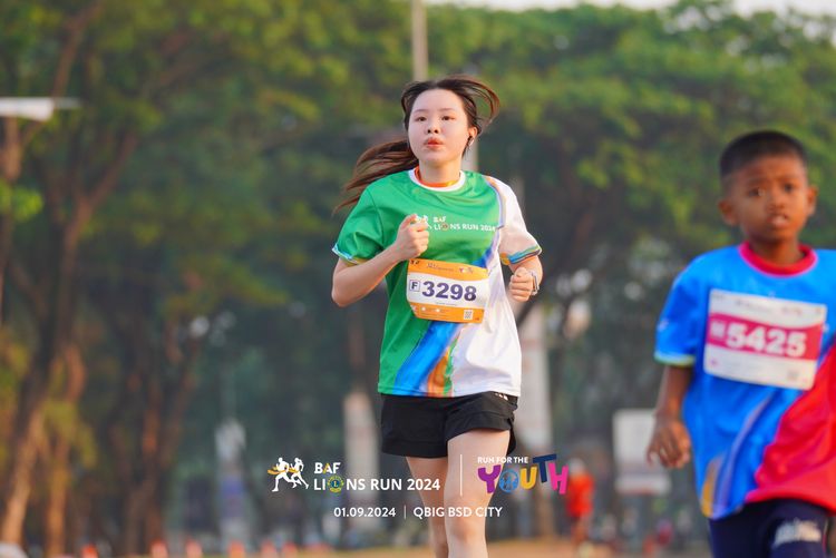 Race photo from BAF LIONS RUN 2024