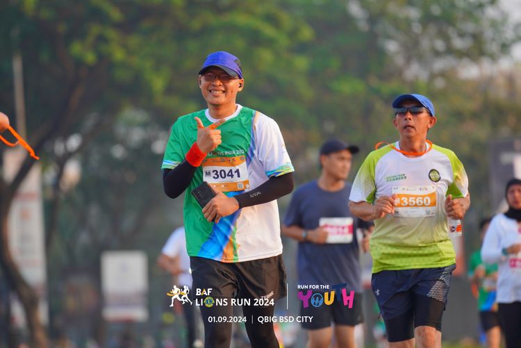 Race photo from BAF LIONS RUN 2024