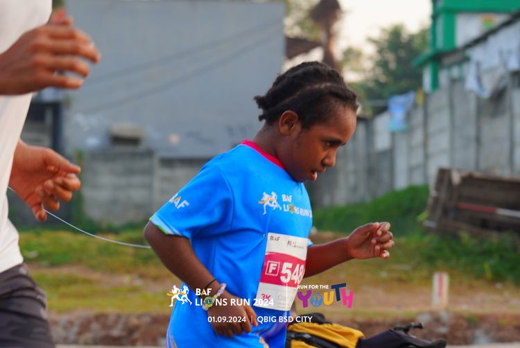 Race photo from BAF LIONS RUN 2024