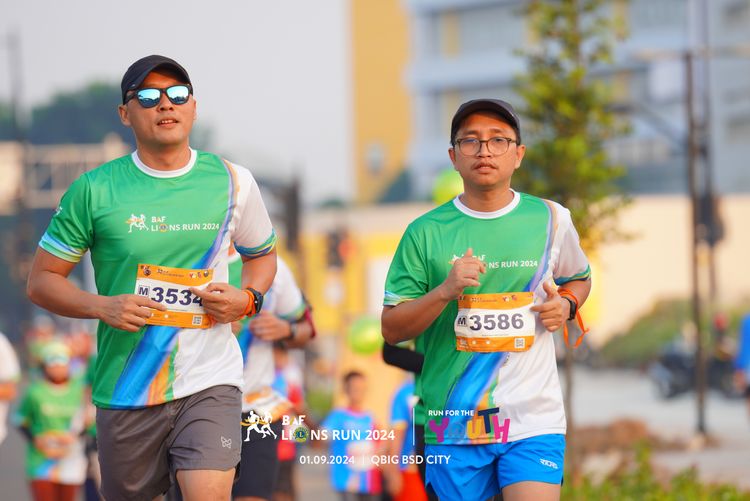 Race photo from BAF LIONS RUN 2024