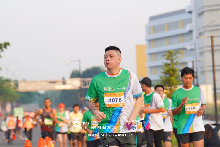 Race photo from BAF LIONS RUN 2024