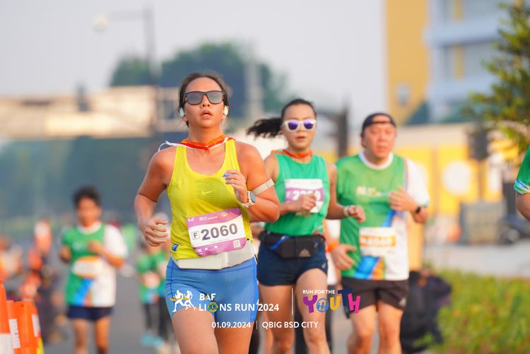 Race photo from BAF LIONS RUN 2024