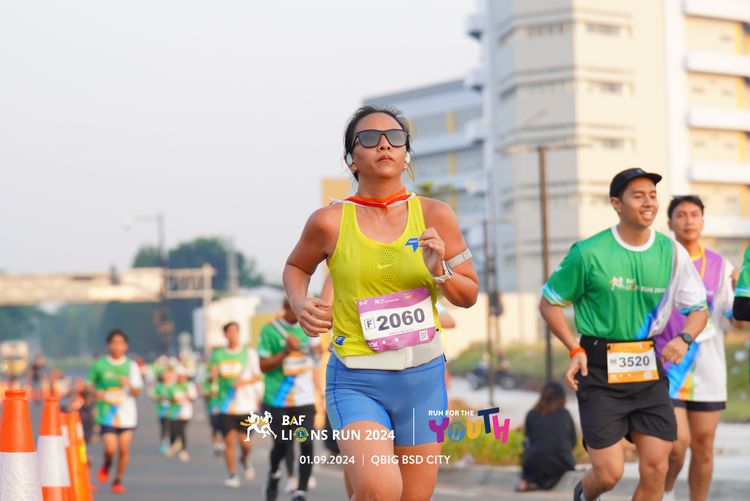 Race photo from BAF LIONS RUN 2024