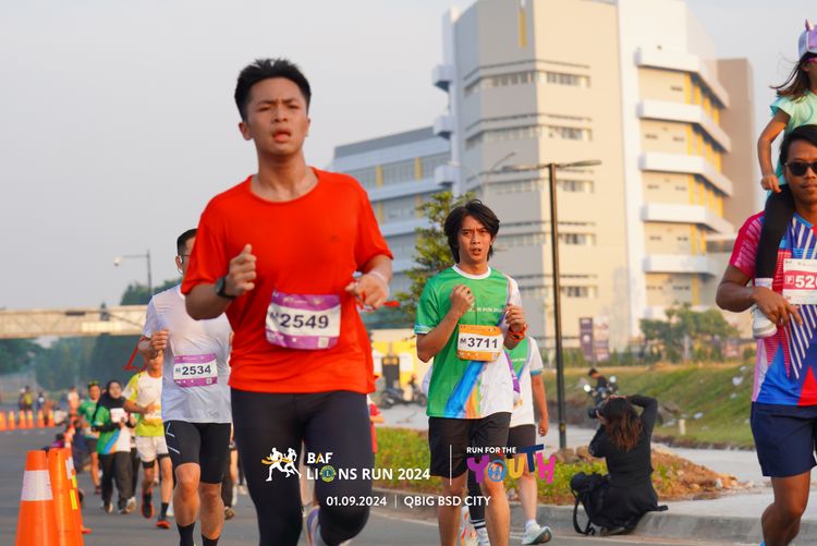 Race photo from BAF LIONS RUN 2024