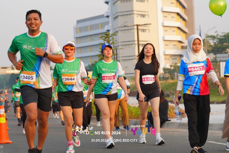 Race photo from BAF LIONS RUN 2024