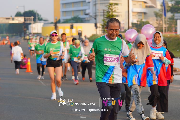 Race photo from BAF LIONS RUN 2024