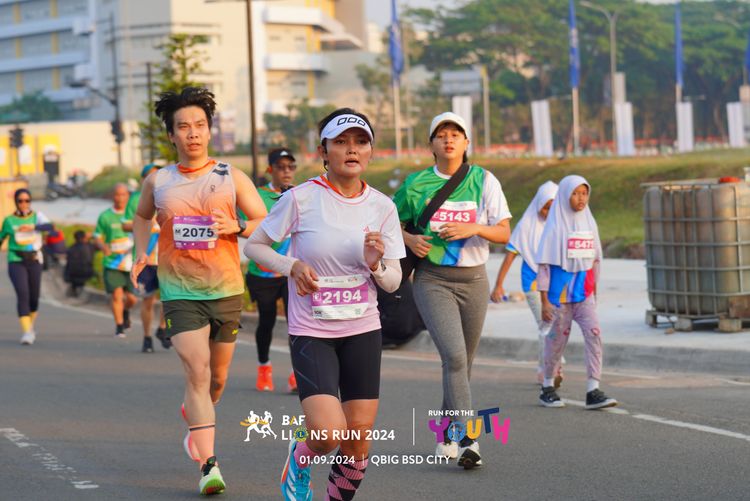 Race photo from BAF LIONS RUN 2024