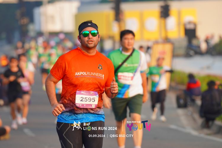 Race photo from BAF LIONS RUN 2024