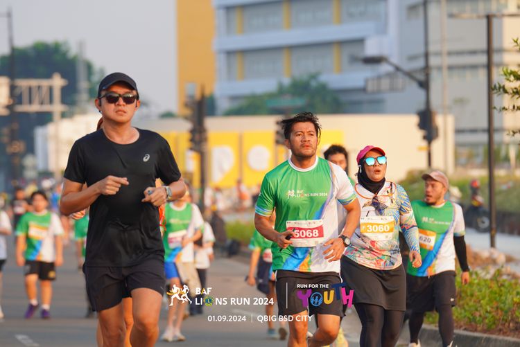 Race photo from BAF LIONS RUN 2024