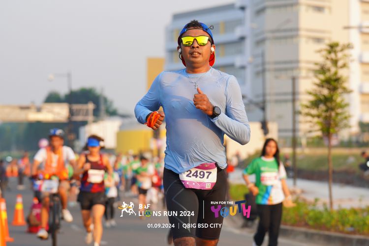 Race photo from BAF LIONS RUN 2024