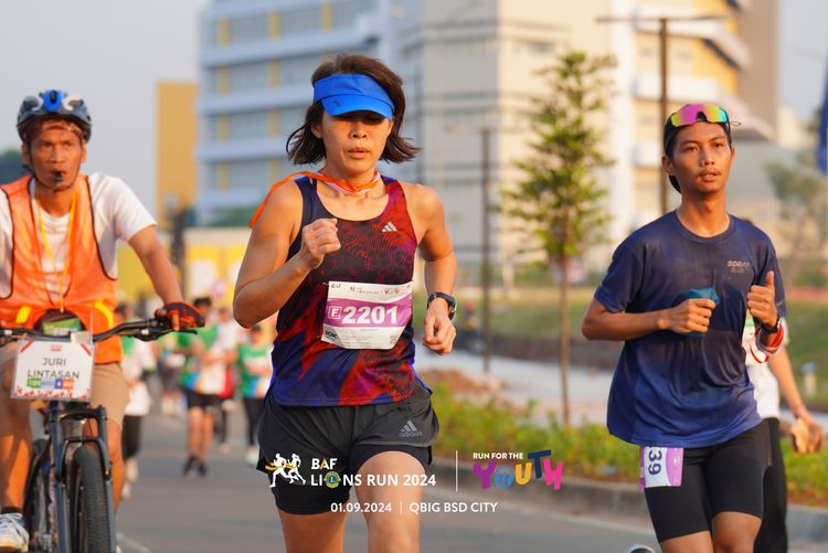 Race photo from BAF LIONS RUN 2024