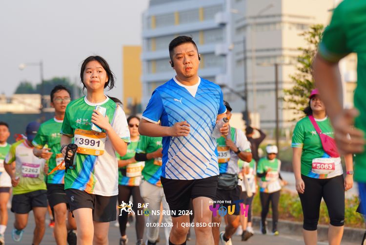 Race photo from BAF LIONS RUN 2024