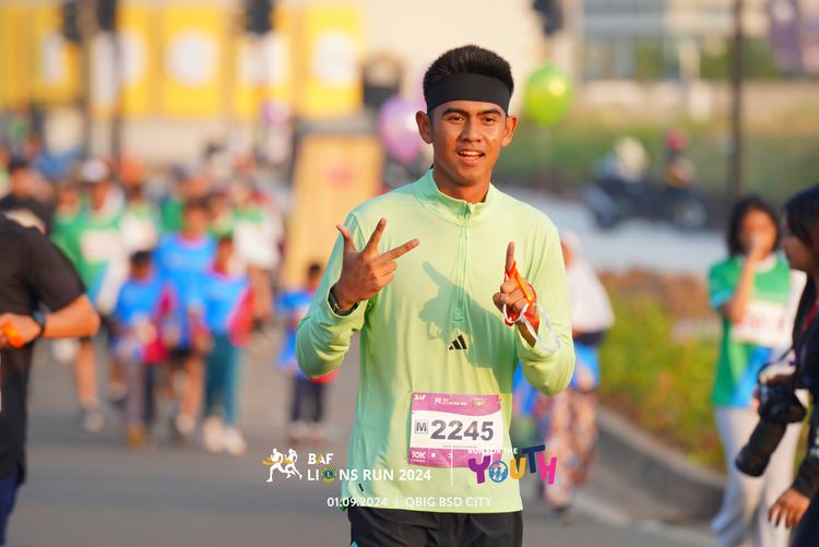 Race photo from BAF LIONS RUN 2024