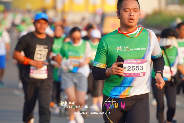 Race photo from BAF LIONS RUN 2024
