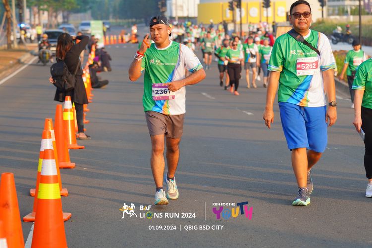 Race photo from BAF LIONS RUN 2024