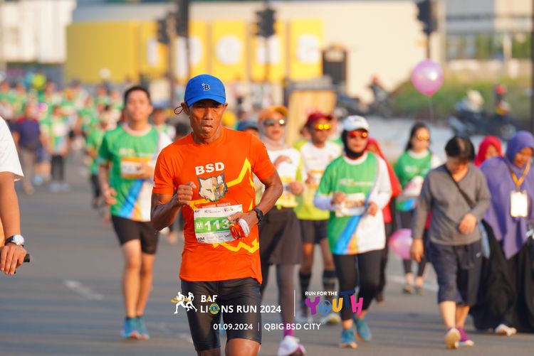 Race photo from BAF LIONS RUN 2024