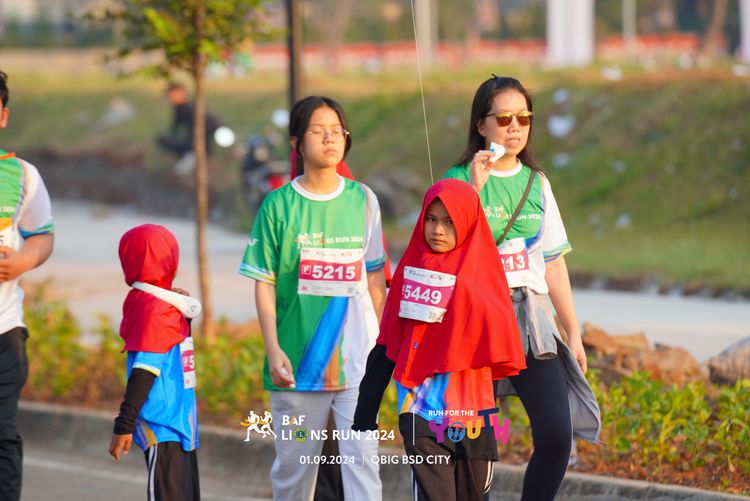 Race photo from BAF LIONS RUN 2024