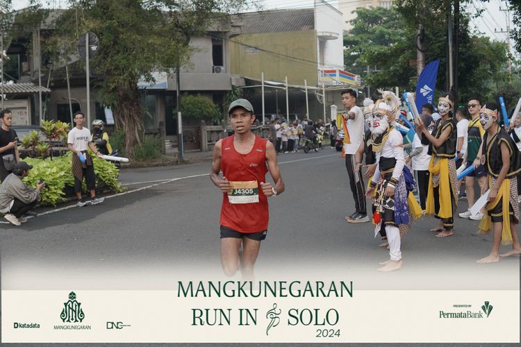 Race photo from Mangkunegaran Run 2024