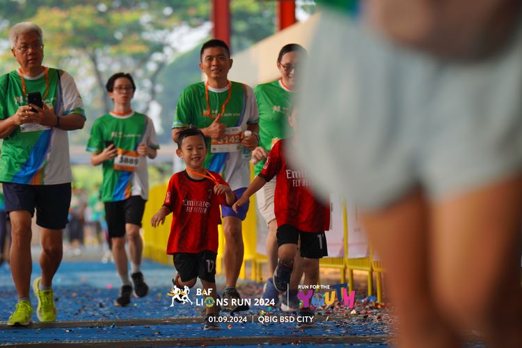Race photo from BAF LIONS RUN 2024
