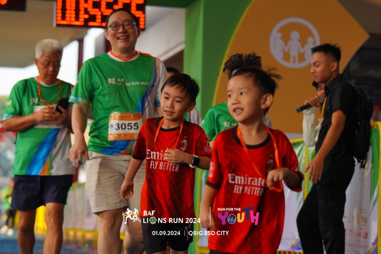 Race photo from BAF LIONS RUN 2024