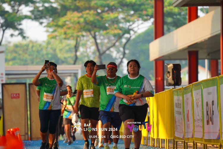 Race photo from BAF LIONS RUN 2024