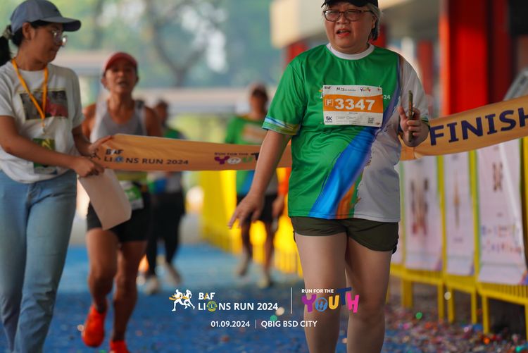 Race photo from BAF LIONS RUN 2024