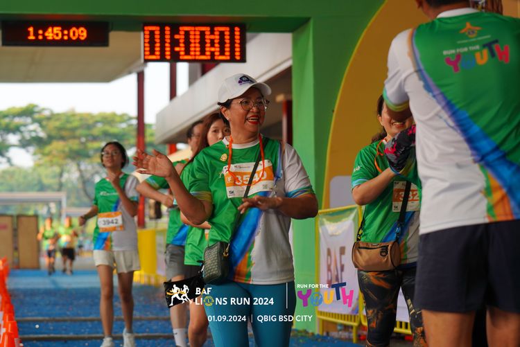 Race photo from BAF LIONS RUN 2024