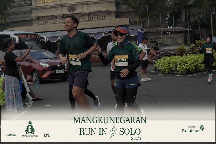 Race photo from Mangkunegaran Run 2024