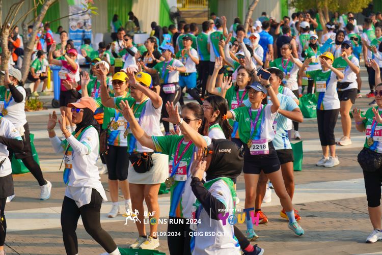 Race photo from BAF LIONS RUN 2024