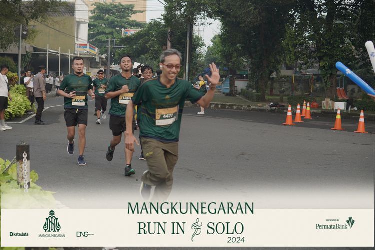 Race photo from Mangkunegaran Run 2024