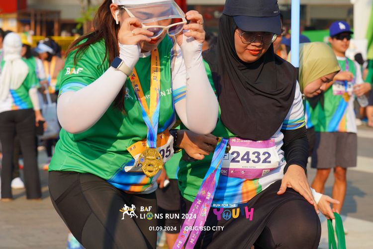 Race photo from BAF LIONS RUN 2024