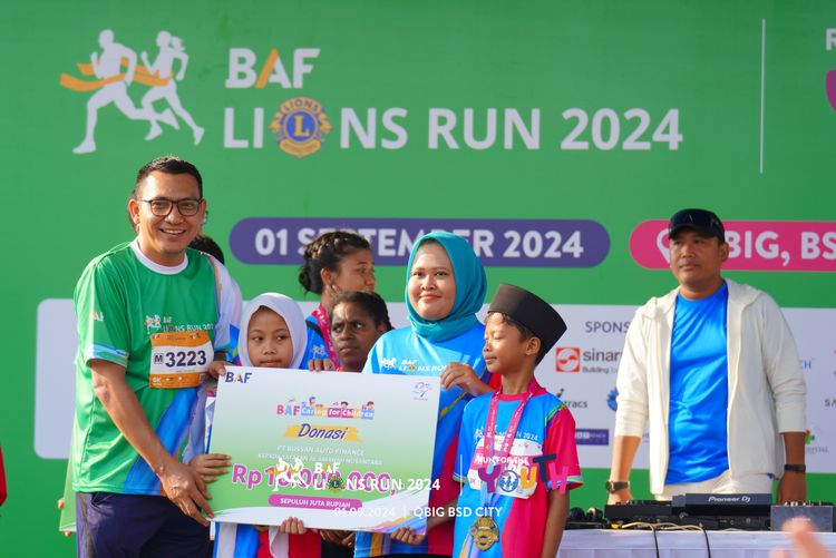 Race photo from BAF LIONS RUN 2024