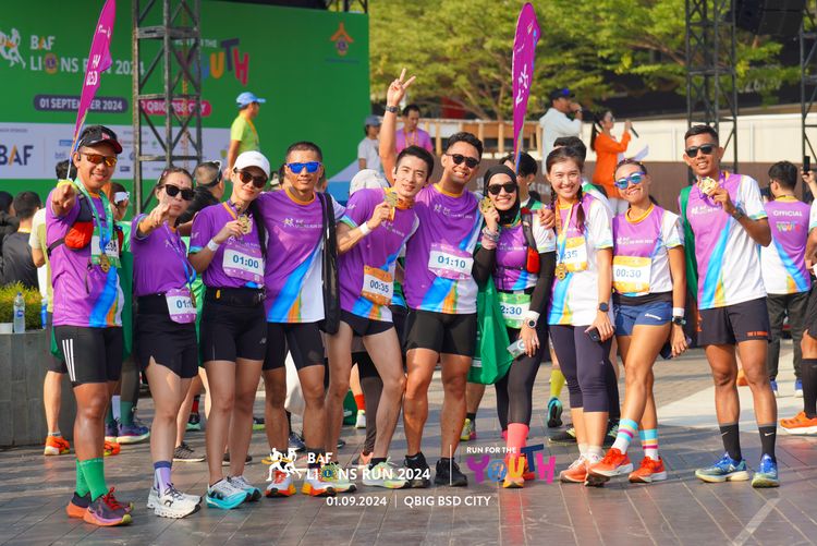 Race photo from BAF LIONS RUN 2024