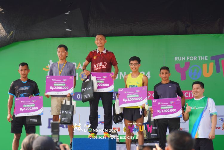 Race photo from BAF LIONS RUN 2024