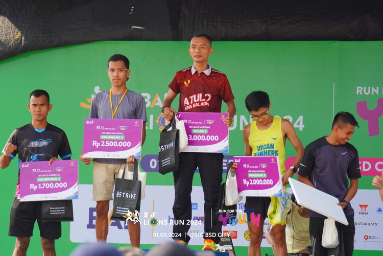 Race photo from BAF LIONS RUN 2024