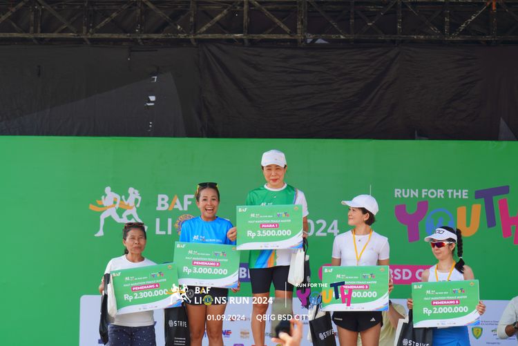 Race photo from BAF LIONS RUN 2024