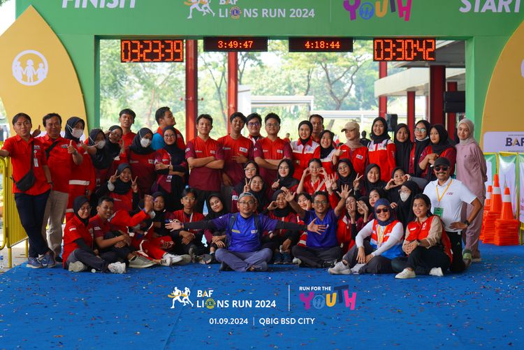 Race photo from BAF LIONS RUN 2024