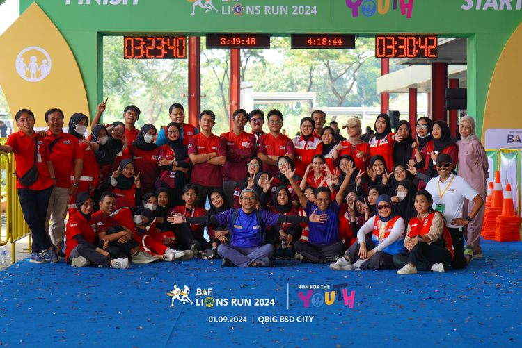 Race photo from BAF LIONS RUN 2024