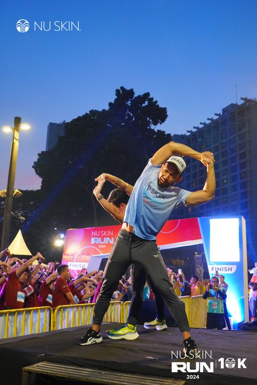 Race photo from Nu Skin Run 10K