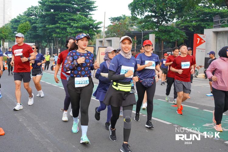 Race photo from Nu Skin Run 10K