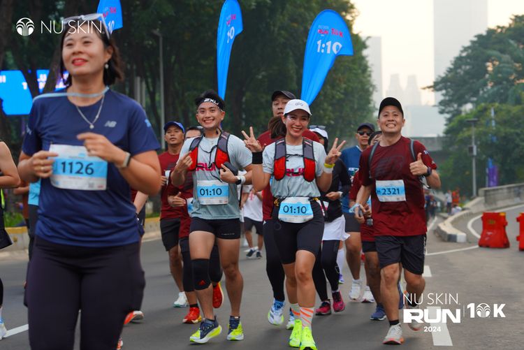 Race photo from Nu Skin Run 10K