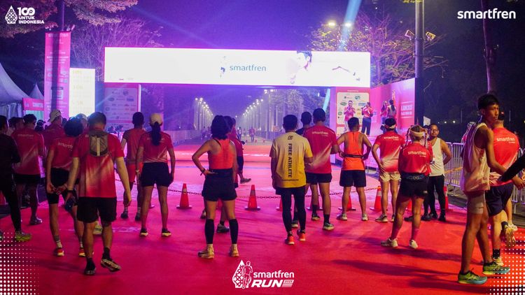 Race photo from Smartfren Run 2025 