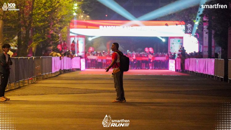 Race photo from Smartfren Run 2025 