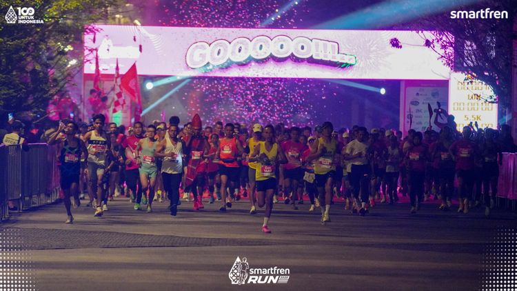 Race photo from Smartfren Run 2025 