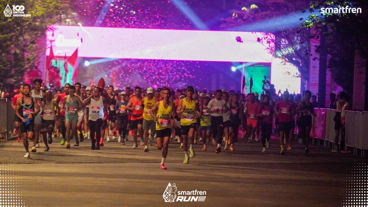 Race photo from Smartfren Run 2025 